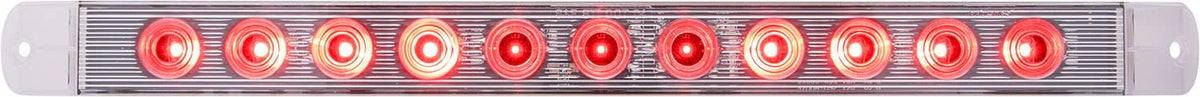 OPTRONICS STL89RCB Optronics Led Stt Bar 17" Red-Clr Lens 11-Diode W/Clr Lens +80