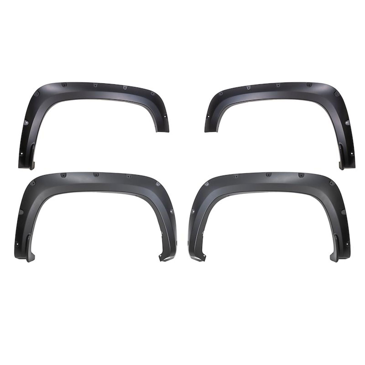 TRAILFX TFC3006S Trail FX Fender Flare TFC3006S Pocket Style Black Smooth Finish 2 Inch Front and 2 Inch Rear Tire Coverage Polypropylene Fits 2020-2026 Chevrolet Silverado 2500 HD/ 3500 HD