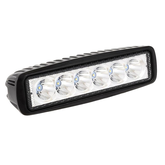 TRAILFX 6SRUTLS2 Trailfx 6SRUTLS2 Work Lights Set of 2 Oval 6 Inch LED Utility Lights 18W Spot Beam 2520 Raw Lumens Black Aluminum IP67 and IP69K Pedestal Mount with Harness Switch and Mounting Hardware