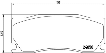 BREMBO P36023 Brembo P36023 Low-Met Front Disc Brake Pad Set JAGUAR OE# C2P15991