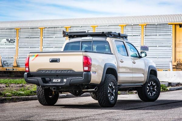 BORLA 140680 BORLA 140680 Cat-Back Perf. Exh. Sys. for '16-'23 Toyota Tacoma 3.5L V6 AT/MT 2&4WD Ext. Cab (6' 1") Bed 127.4" WB/Crew Cab (5' 1") Bed 127.4" WB. Crew Cab (6' 1") Bed 140.6" WB Req. Adapt. 60593.