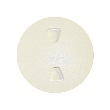 T-H MARINE DPS-6-3-DP T-H Marine Screw Out Deck Plate – Quick Access Boat Hatch Plate Cover – Watertight Lid with Hidden Fasteners - Sandshell, 6"