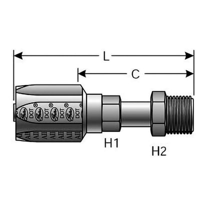 Gates G34500-0505 HYDRAULIC COUPLING-FIELD ATTACHABLE