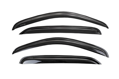 TRAILFX 4249H TrailFX Rainguard Window Vents Fits Jeep Wrangler JK 4 Door 2007-2018 Smoke Acrylic Low Profile Tape-On Side Window Deflectors Set of 4 Rainguards TrailFX 4249H