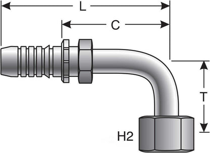 Gates G20181-1620 GlobalSpiral Couplings, Female JIC 37° Flare