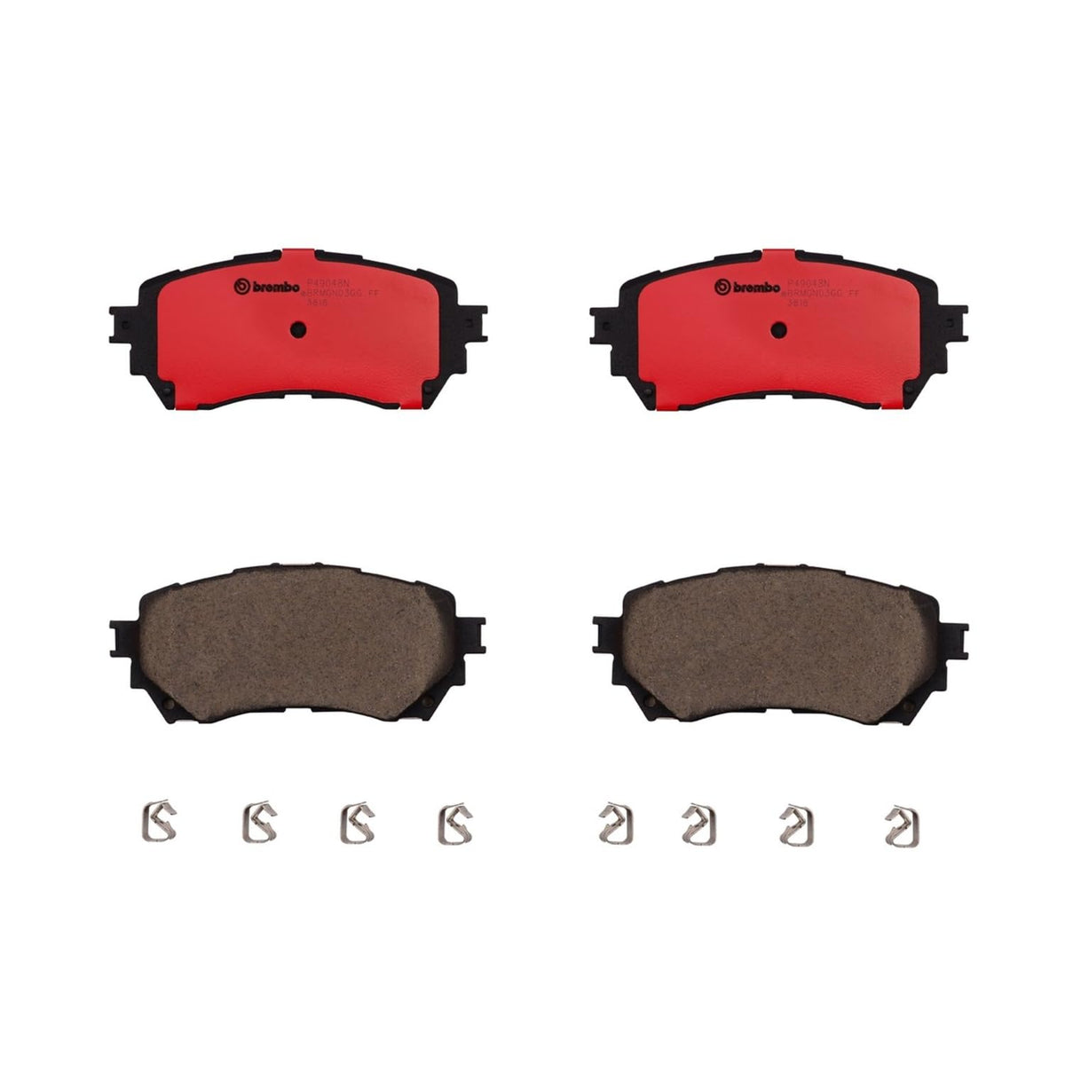 BREMBO P49048N Brembo P49048N Premium Ceramic Front Disc Brake Pad Set MAZDA OE# GHY93328ZC