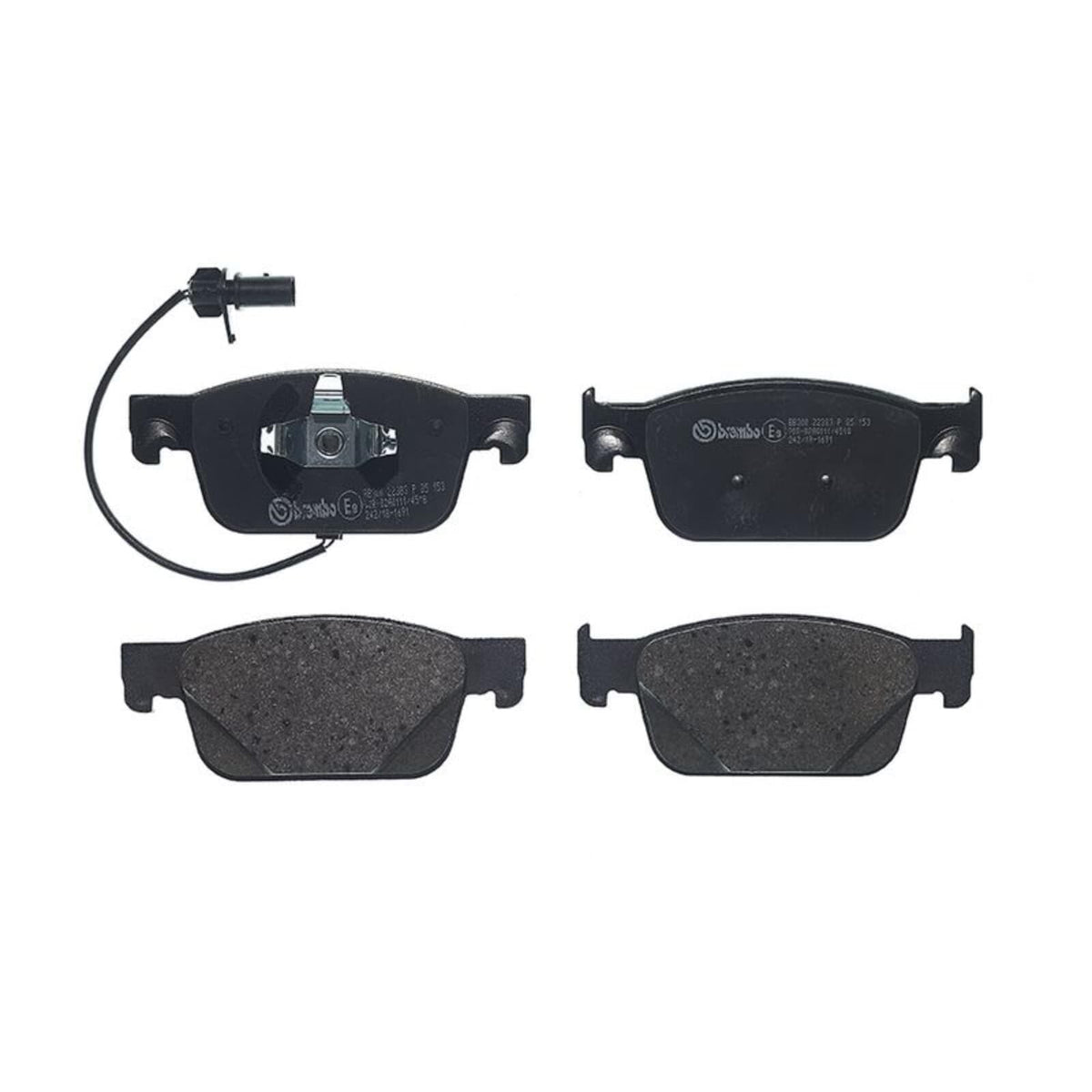 BREMBO P85153 Brembo P85153 Low-Met Front Disc Brake Pad Set AUDI OE# 8W0698151Q