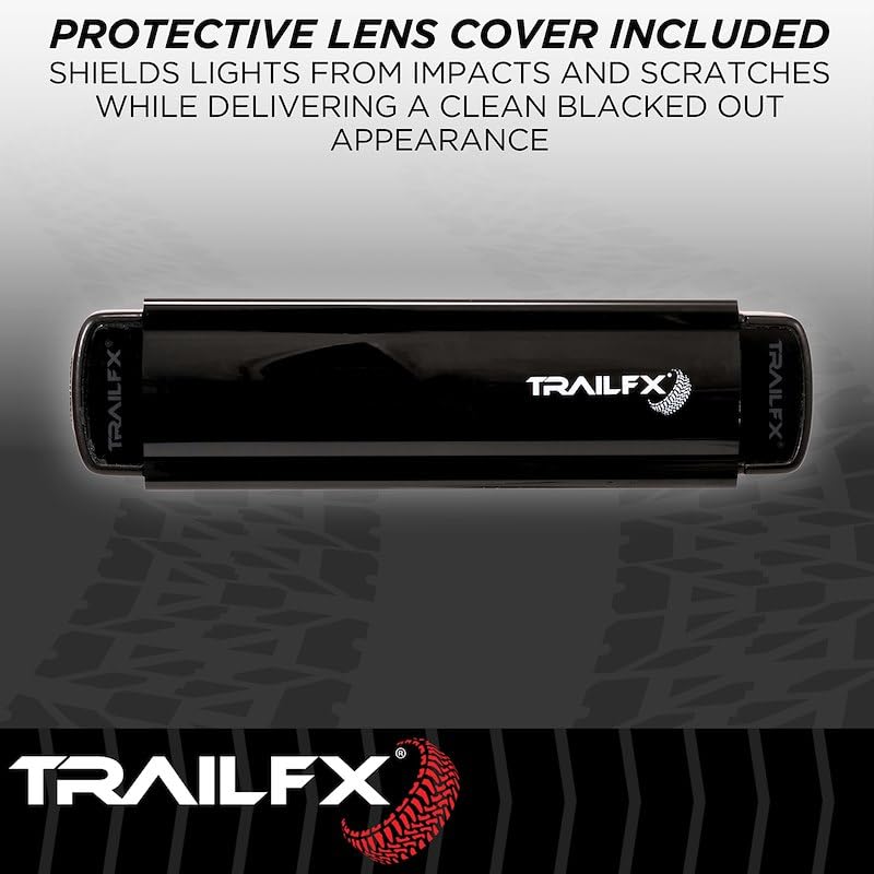 TRAILFX 6SRBKCM TrailFX 6SRBKCM Light Bar 6 Inch Single Row LED 30W Combo Spot and Flood 2520 Raw Lumens Black Aluminum Housing IP67 with Brackets and Installation Hardware