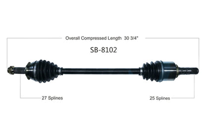 TRAKMOTIVE SB-8102 TrakMotive CV Axle Shaft - SB-8102