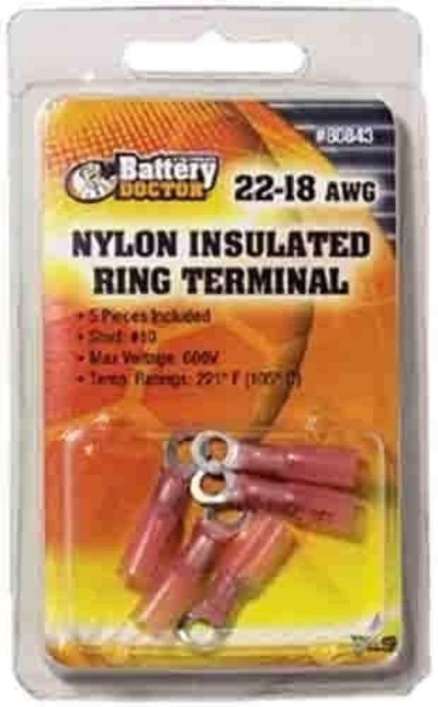 WIRTHCO 80843 WirthCo 80843 Nylon Ring Terminal, 5 Pack
