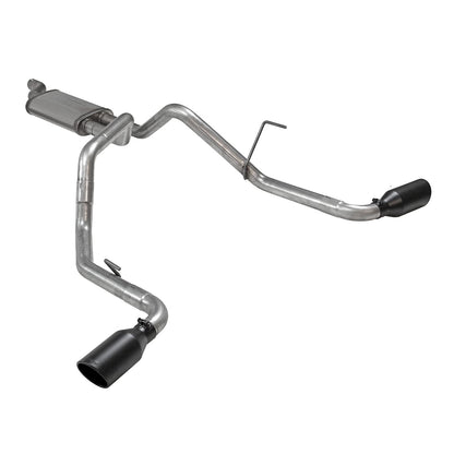 FLOWMASTER 718103 Flowmaster 718103 FlowFX Cat-Back Exhaust Kit 2.5 Inch Dual Side Exit 409 Stainless Steel 4.5 Inch Black Ceramic Stainless Tips Compatible with 2005-2019 Nissan Frontier 4.0L V6 2/4WD all Wheelbases