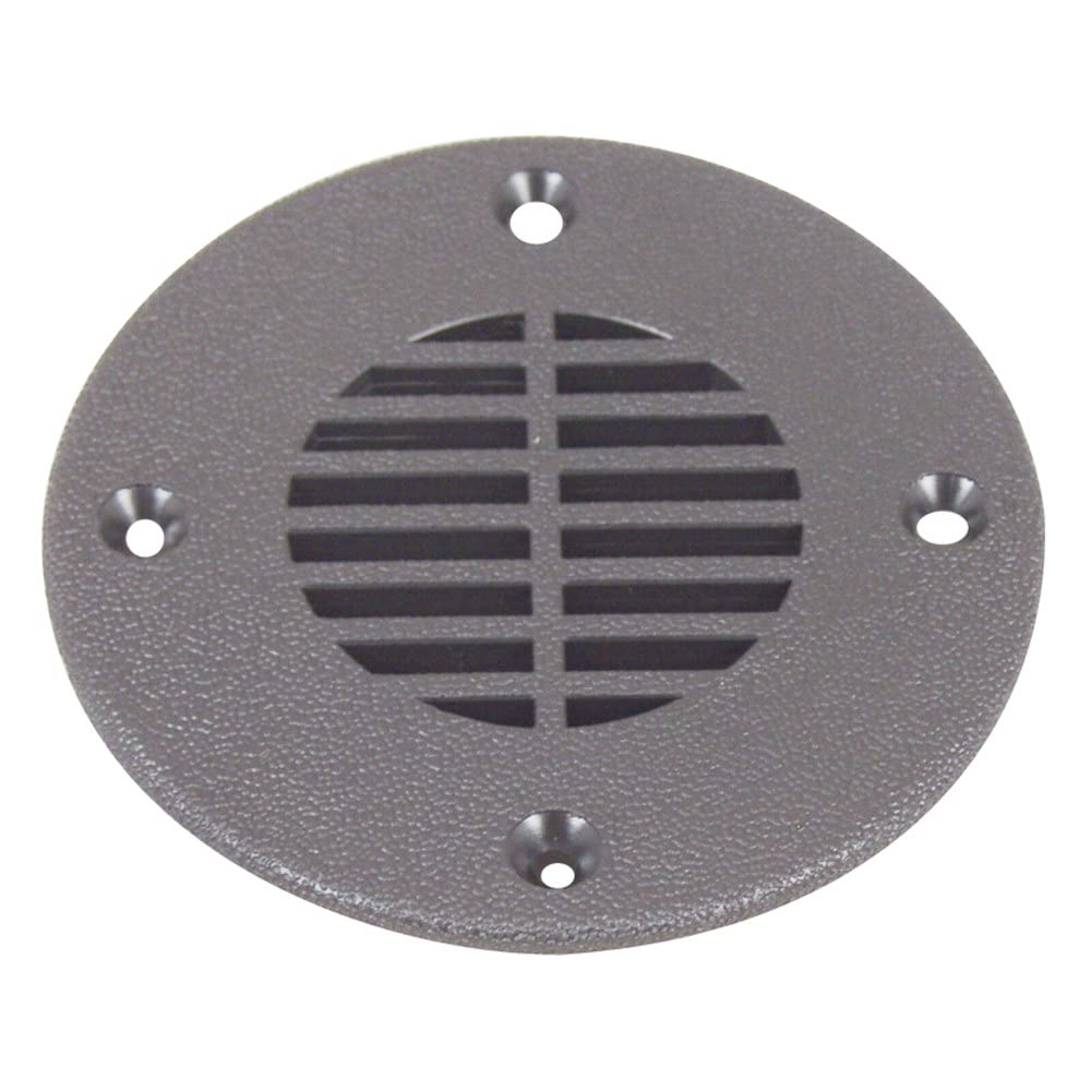 T-H MARINE FD-4-DP T-H Marine FD-4-DP Floor Drain and Vent Cover - Black, 4"