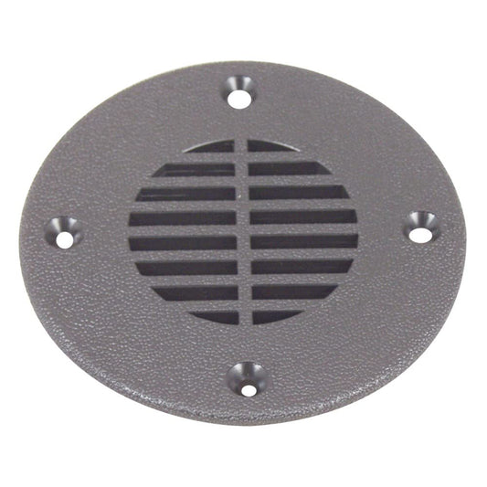 T-H MARINE FD-4-DP T-H Marine FD-4-DP Floor Drain and Vent Cover - Black, 4"