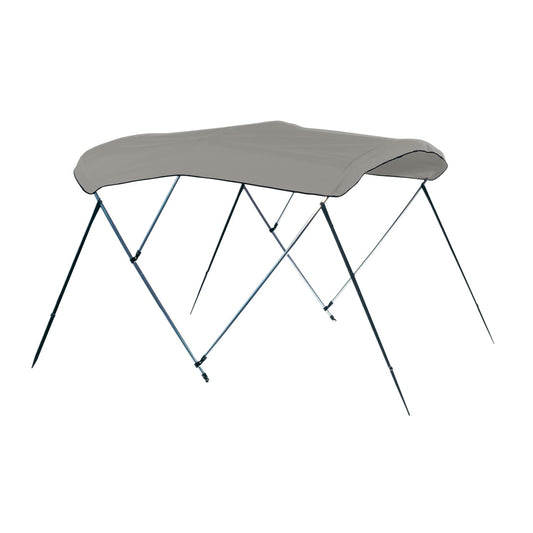 CARVER A5493UB-10 CARVER A5493UB-10 6'L 3-Bow Round Tube Bimini Top Kit - 54" H, Fits 91"-96" W, Cadet Gray