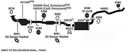 AP EXHAUST 641188 Ap Exhaust 641188 DIRECT FIT CATALYTIC CONVERTER