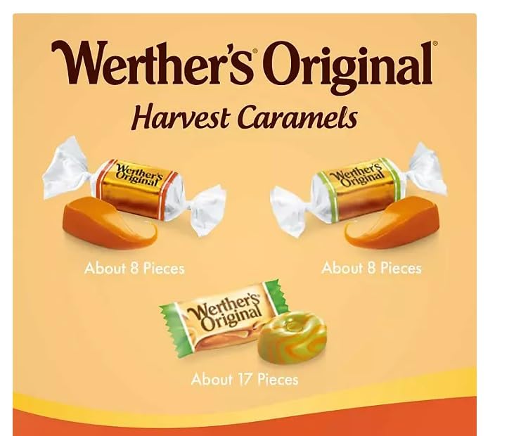 Werther's Original Werther's Original Harvest Caramel Assortment, Individually Wrapped, 28 oz
