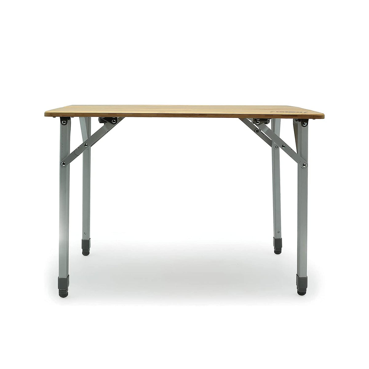 CAMCO 51895 Camco Bamboo Folding Camping Table with Aluminum Legs - Natural Bamboo Top Measures 25 ½ x 19 ¾-inches & Supports Up to 85lbs - Lightweight for Added Portability & Includes Storage Bag (51895)