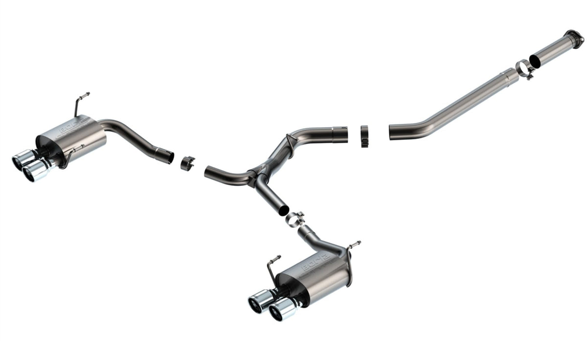 Borla 140907 Borla - 2022 Subaru WRX 2.4L Turbo AT/MT AWD S-Type Catback Exhaust Polished Tips (140907)