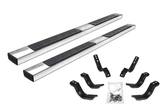 GO RHINO 6862404587PS Go Rhino 6" OE Xtreme II Sidesteps & Brackets | Stainless Steel, Polished | 6862404587PS | Fits 2007-2013 Chevrolet Silverado & GMC Sierra Crew Cab (See Description)