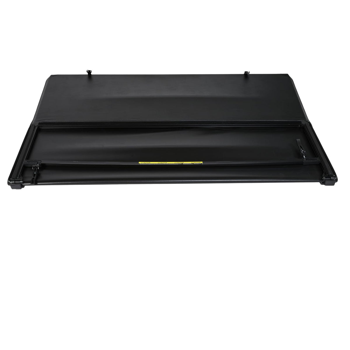 TRAILFX TFX4008 TrailFX Soft Tri-Fold Tonneau Cover Fits 2022-2025 Nissan Frontier Factory Bed Rail Caps Soft Folding Lockable via Tailgate Handle Lock Black Vinyl with Aluminum Rails Clamp-On Installation