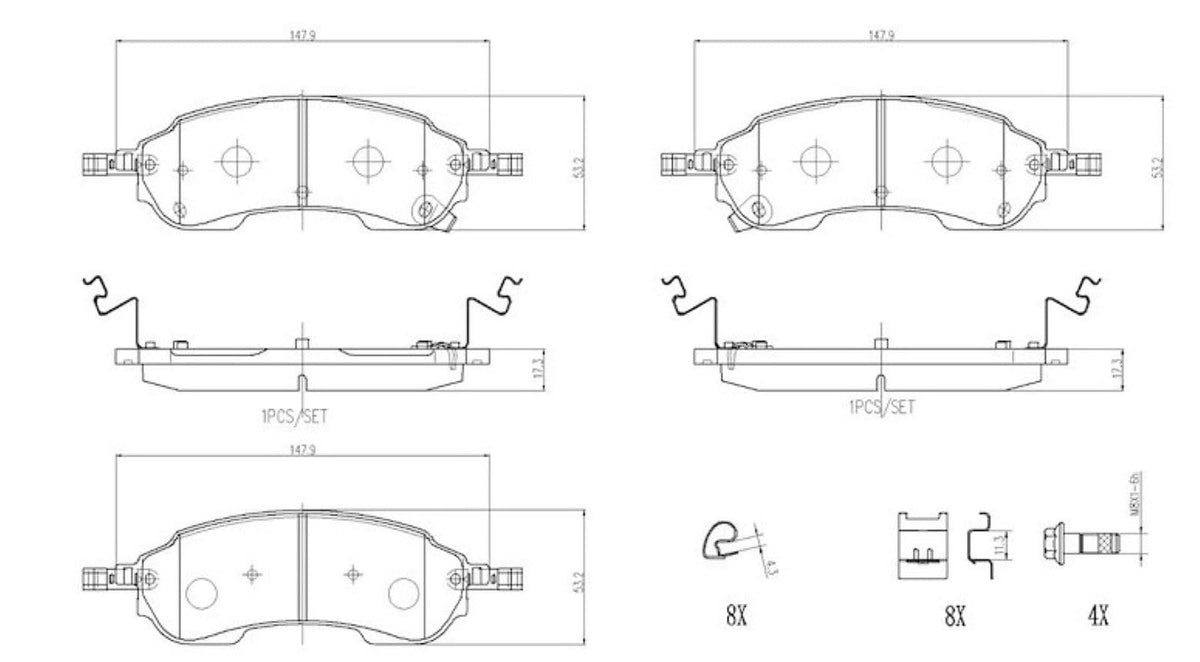 BREMBO P24254 Brembo P24254 BRAKE PAD