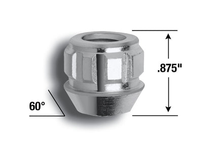 GORILLA 78601N Original Gorilla Lock Set Acorn Open End 13/16 Hex 14x2.00 Zinc Set of 4 78601N