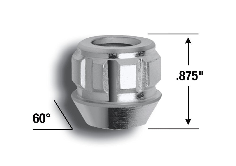 GORILLA 78631N Gorilla Automotive 78631N Acorn Open End Wheel Locks (12mm x 1.50 Thread Size) - Pack of 4