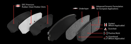 Dynamic Friction 1600-1868-00 DFC Front 5000 Euro Ceramic Brake Pads