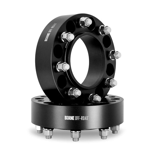 MISHIMOTO BNWS-002-500BK Mishimoto Borne Off-Road Wheel Spacers, 8X170, 2.00 Inch Thick, Compatible with Ford F-250/F-350/Excursion, Black