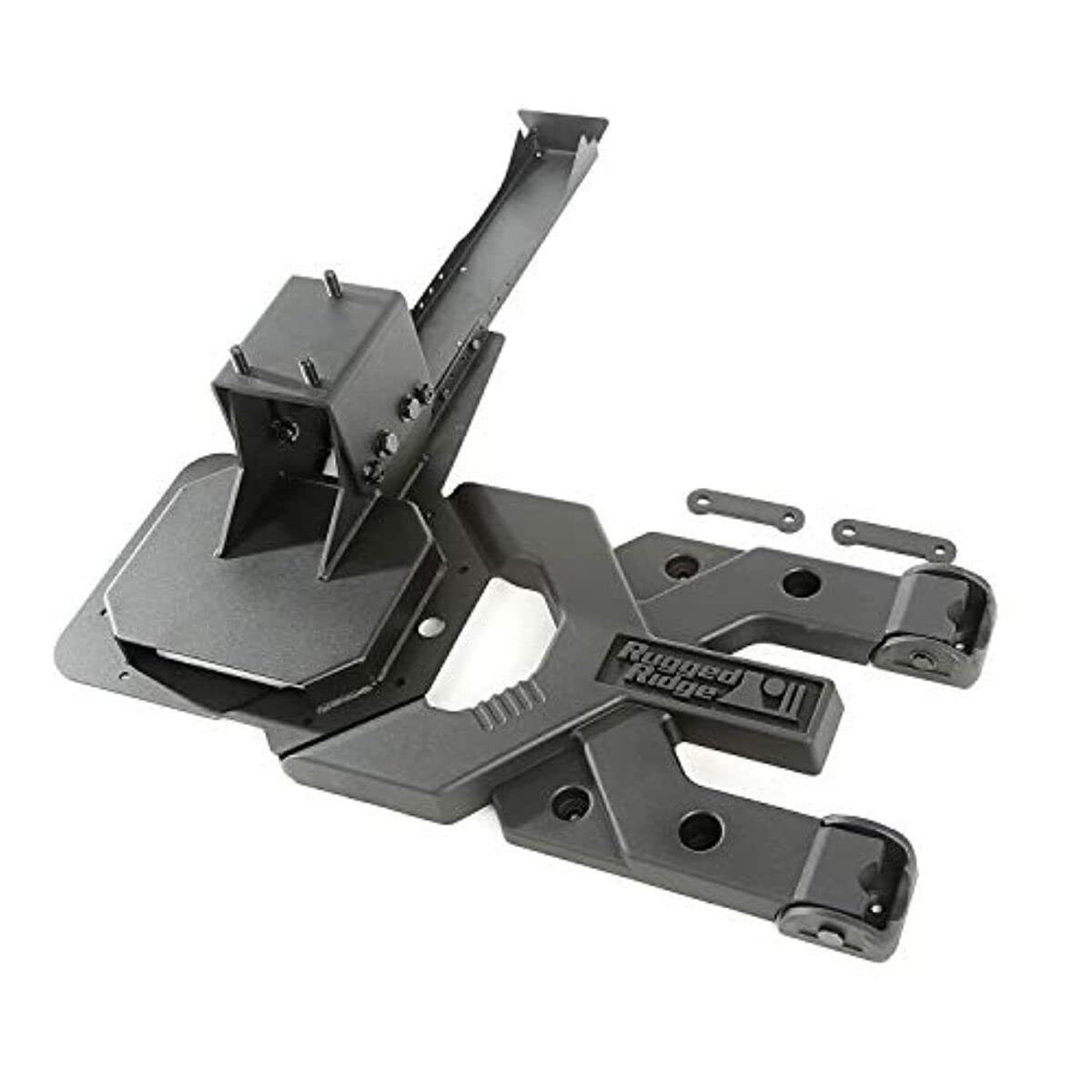 RUGGED RIDGE 11546.50 Rugged Ridge HD Tire Carrier Kit - Fits 2007–2018 Jeep Wrangler JK - Heavy-Duty Construction with Solid Aluminum Hinge Casting & Forged Steel Hinge Brackets