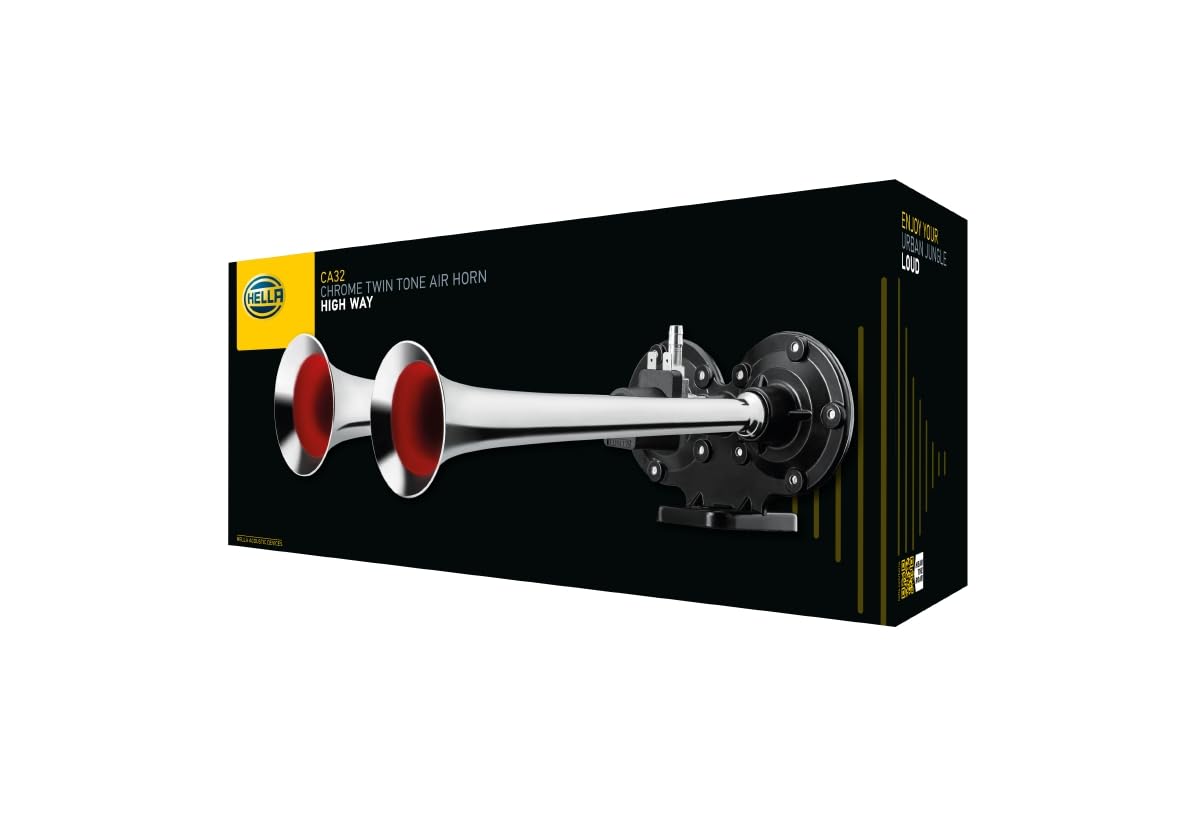 Hella 013410061 nobrandname COMPRESSED AIR TRUMPET HORN 24V 2-F