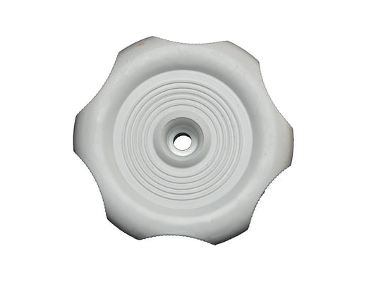 RV DESIGNER H717 RV Designer H717, Plastic Window Knob, 2-1/4 inch Diameter, 1 inch Shaft, White, Interior Hardware