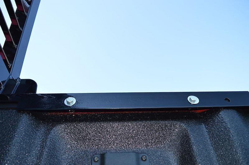 CATTLEMAN CR202L Cattleman HD CR202L Headache Rack Fits Chevrolet/GMC Gloss Black Powder-Coated Steel Can Be Used with Cross Bed Tool Box with Louvers Light Cutouts
