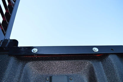 CATTLEMAN CR202L Cattleman HD CR202L Headache Rack Fits Chevrolet/GMC Gloss Black Powder-Coated Steel Can Be Used with Cross Bed Tool Box with Louvers Light Cutouts