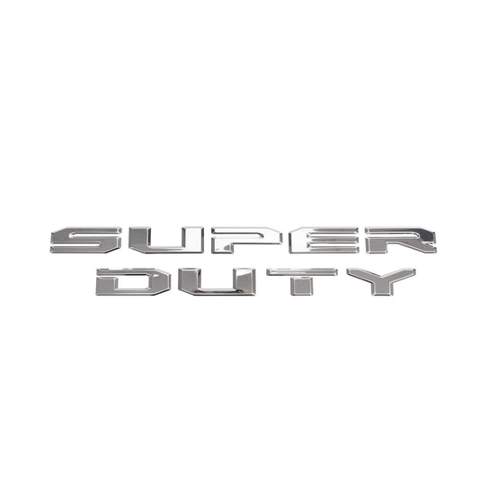 Putco 55561FD Putco Ford Super Duty Tailgate Lettering Kit - Stainless Steel - Cut Lettering - Fits Ford F250, F350, F450 2023-2027