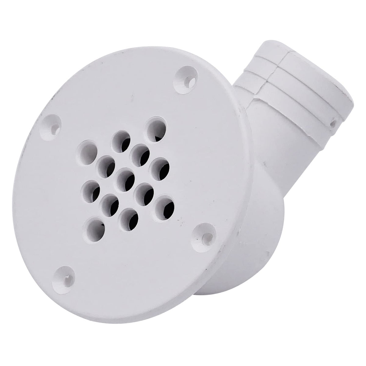 T-H MARINE CSD-92-DP T-H Marine Cockpit Scupper Drain, UV-Stabilized Polymer Marine Drain Fitting with Check Ball Design, Easy Installation 1.5" Hose Compatibility, Leaf Guard Technology for Debris Prevention