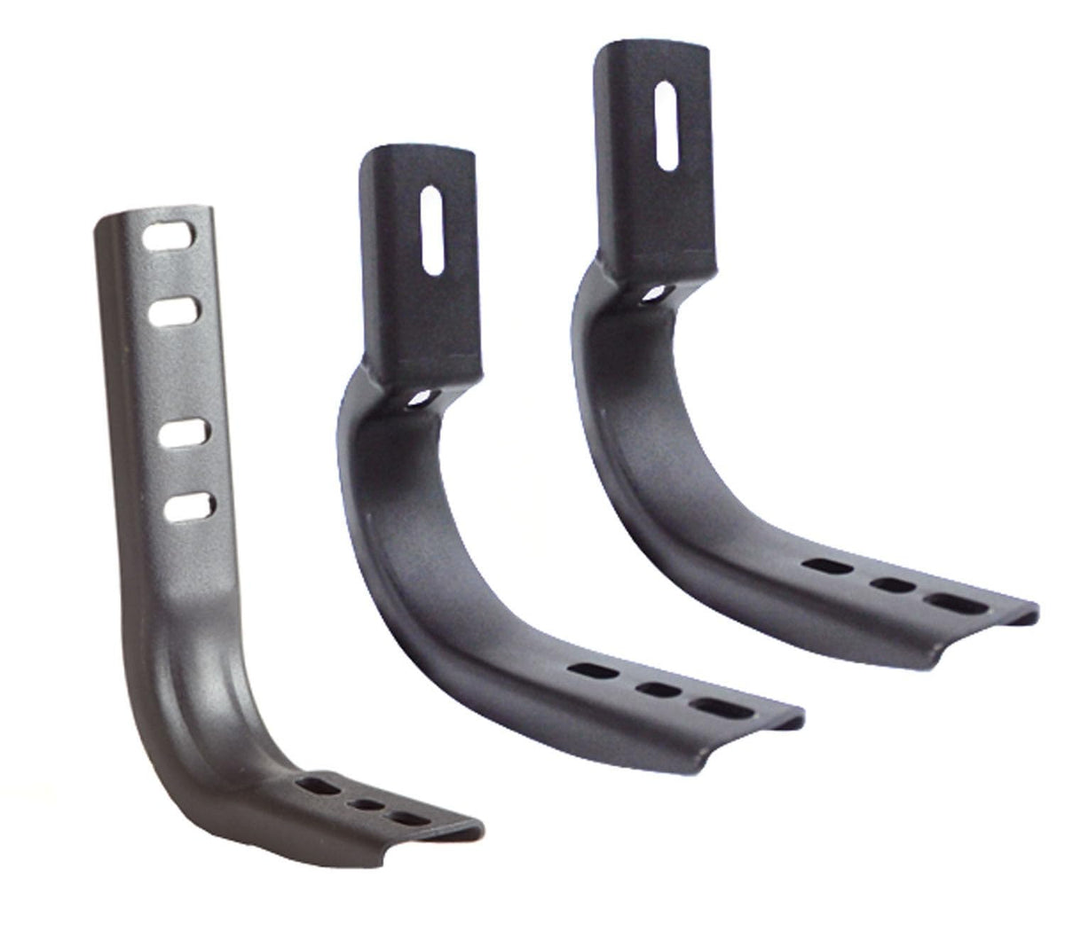 GO RHINO 6843995 Go Rhino OE Xtreme Brackets | Mild Steel, Textured Black | 6843995 | Fits 2015-2018 Ram 1500 Quad Cab Pickup; 2019-2023 Ram 1500 Classic Crew Cab Pickup