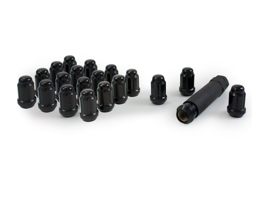 GORILLA K5CS-12125BGR Small Diameter Spline Acorn Lug Nuts - 3/4" & 13/16" Dual Hex Key - 12mm x 1.25 Thread Size - Black Finish - Set of 20 (K5CS-12125BGR)