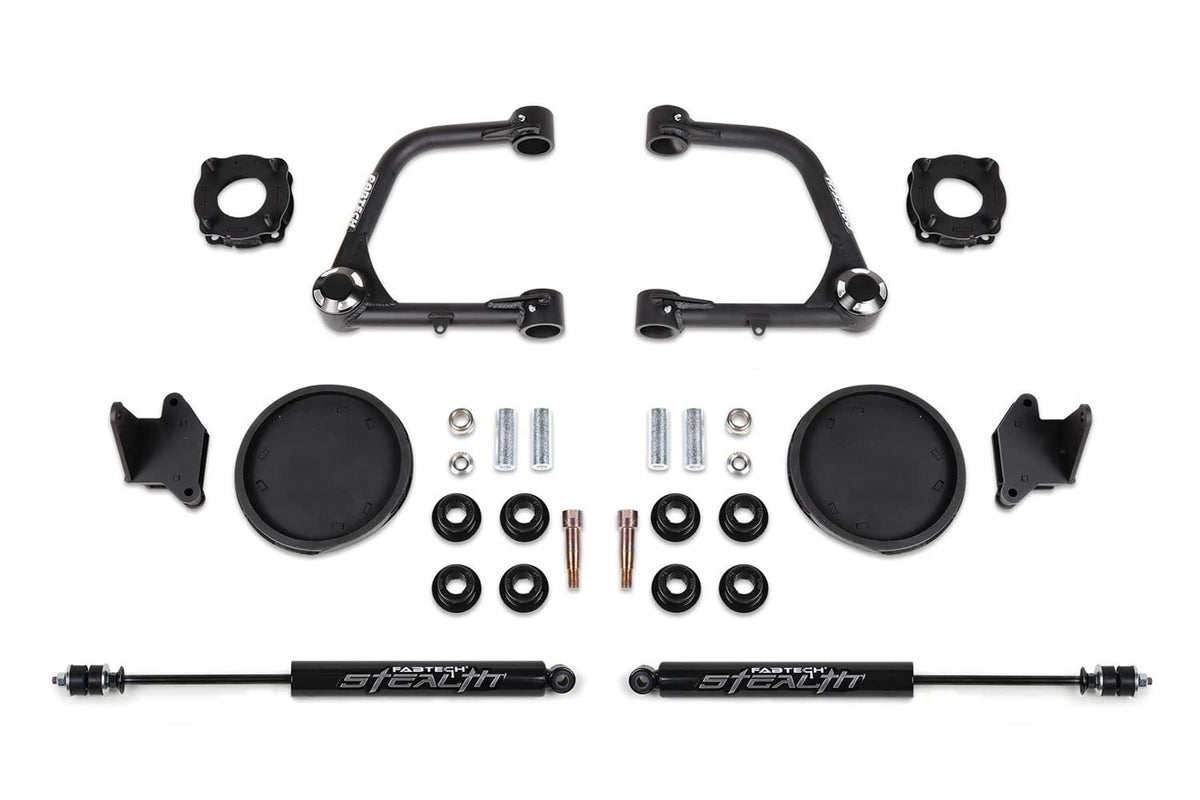 FABTECH K7086M Fabtech 3 UCA KIT W/UNIBALLS & FR SHK SPCRS & RR COIL SPACERS & RR STEALTH 2022 TUNDRA K7086M