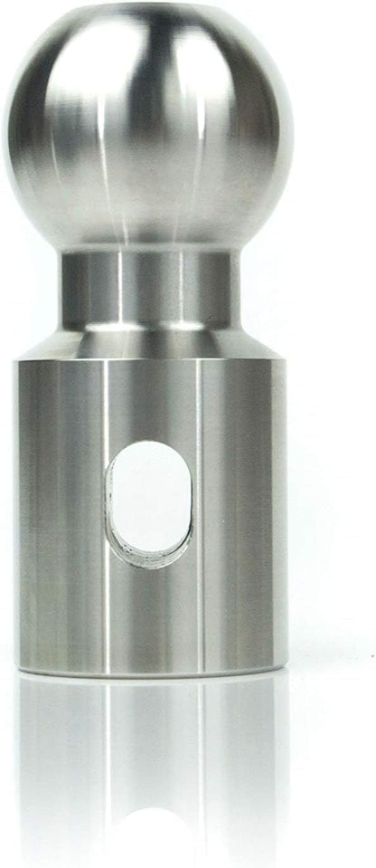 WEIGH SAFE WSB-L Weigh Safe Tow Ball - Stainless Steel Hitch Ball - Premium Towing Accessories - L, 1-7/8" Tow Ball, 7,500 GTW & 1,500 lb Tongue Weight