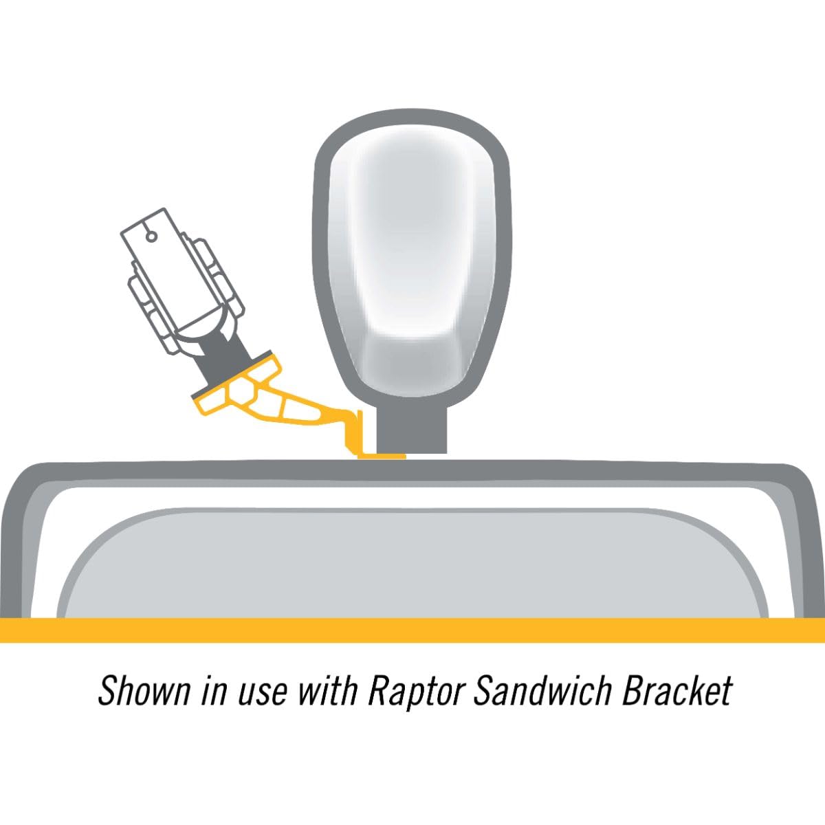 MINN KOTA 1810367 Minn Kota Jack Plate Adapter Bracket for Raptor – Starboard, 2" Setback, 6" Rise, White