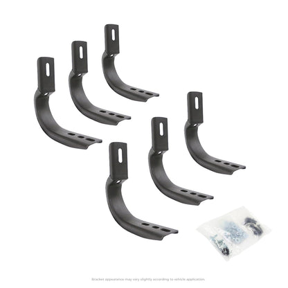 GO RHINO 6844995 Go Rhino OE Xtreme Brackets | Mild Steel, Textured Black | 6844995 | Fits 2019-2024 Ram 1500 Crew Cab Pickup