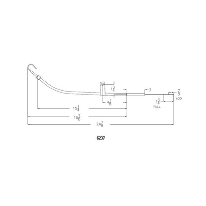 MR GASKET 6237 Mr. Gasket - 6237 Oil Dipstick, Sb Chev 80-82, Chrome