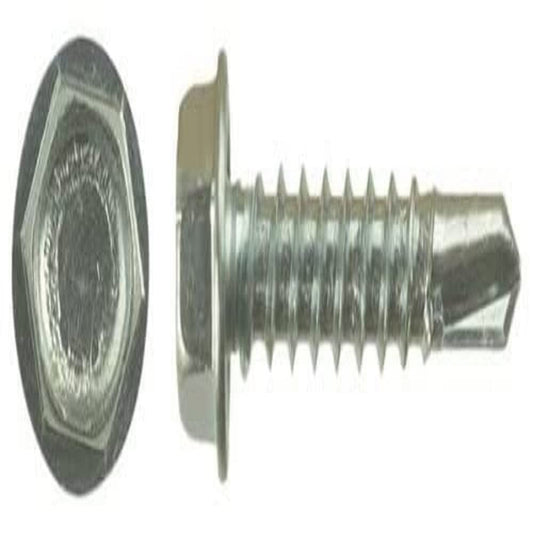 AP PRODUCTS 012-DP100 8 X 1-1/2 AP Products 012-DP100 8 X 1-1/2 Zinc Plate Self Tapping Unslotted Hex Washer Head - Pack of 100