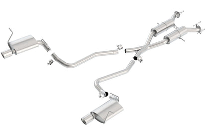 BORLA 140406 BORLA 140406 Cat-Back System for 2011-2021 Jeep Grand Cherokee Sub Models Limited/Overland/Trailhawk 5.7L V8 Auto. Trans. 2 & 4WD 4 Door With "Under Bumper" Tip Exit. EXC. With Reusable Factory Tips