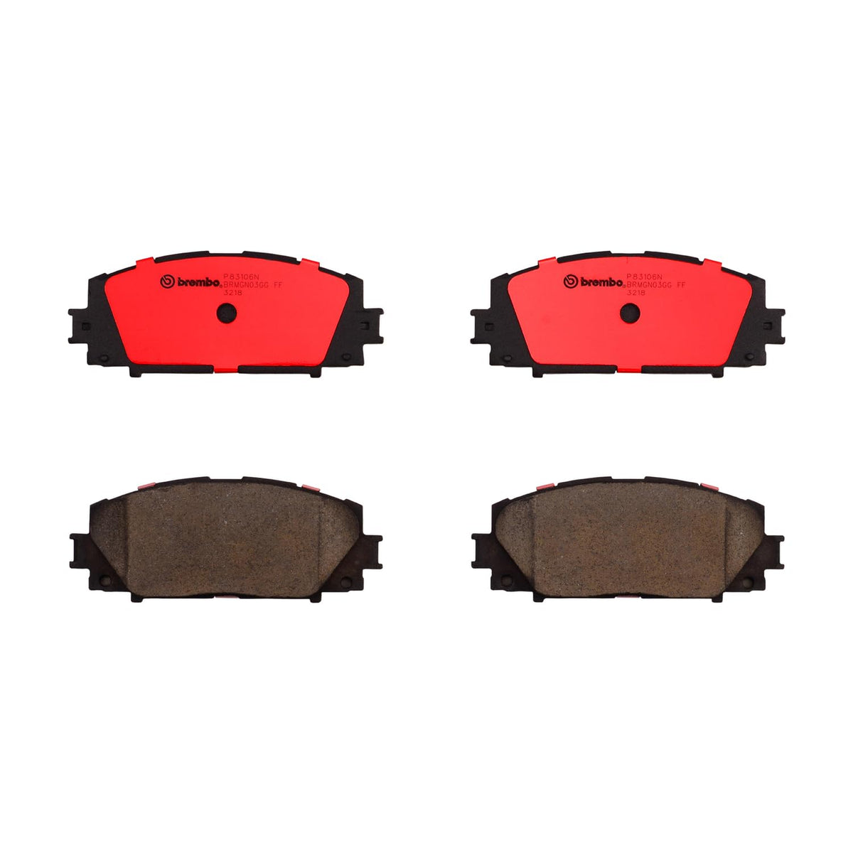 BREMBO P83106N Brembo P83106N Premium Ceramic Front Disc Brake Pad Set LEXUS/TOYOTA/TOYOTA (FAW)/ZHONGHUA (BRILLIANCE) OE# 0446547090