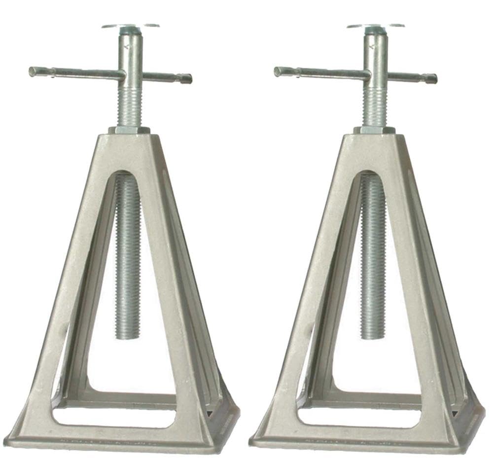 CAMCO 44561 Camco Aluminum Stack Jacks - Stabilize and Level Your RV Or Camper - 2 Pack (44561)