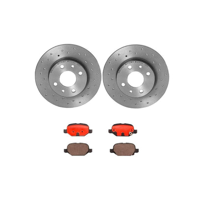 BREMBO KTX0087 Brembo KT Series Premium Brake Kit (KTX0087) for Fiat 500 2012-2019 | High-Performance Brake Pads & Rotors | Direct OE Replacement