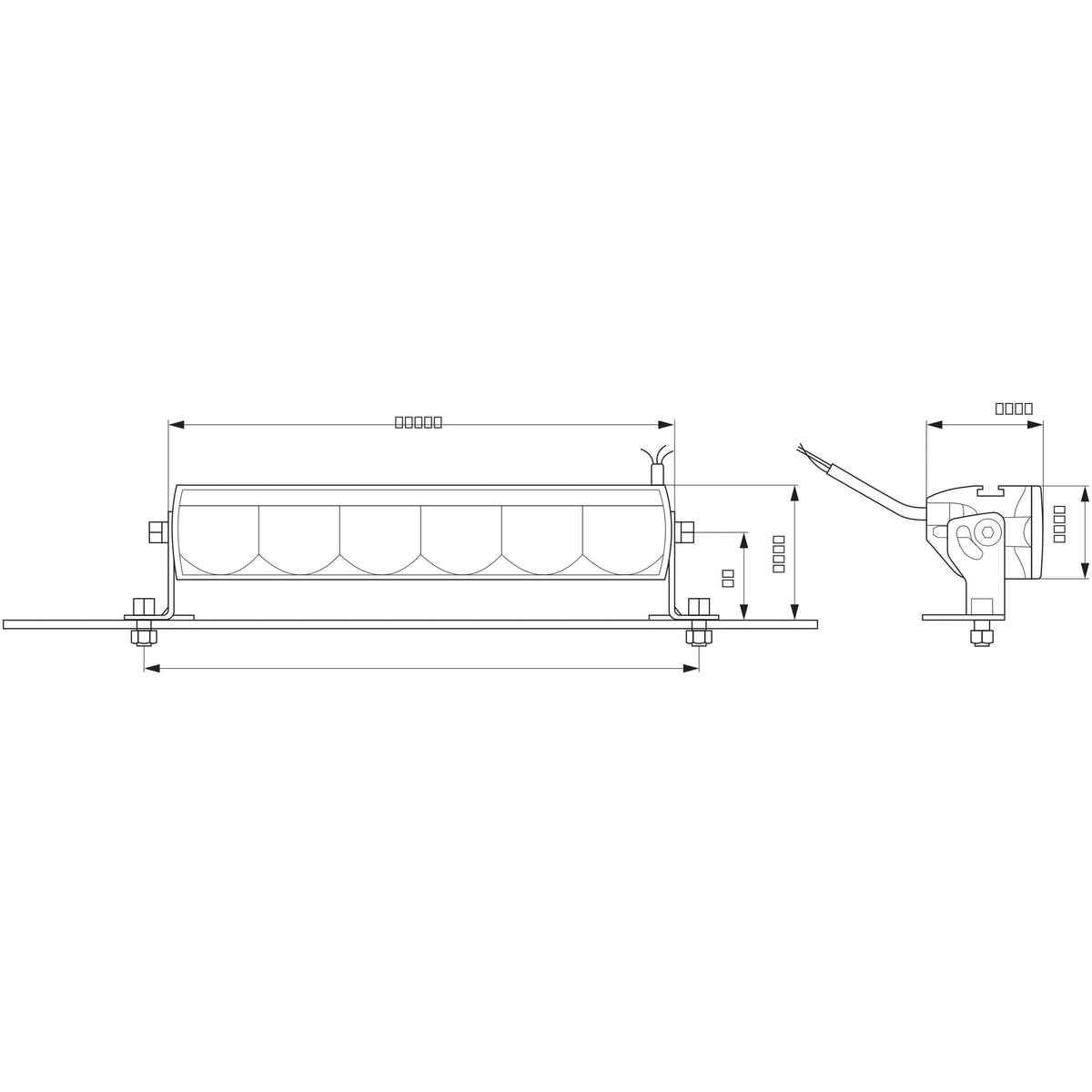 Hella 358154001 LIGHTBAR LBE 320 LED HB PO 3DT
