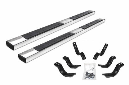 GO RHINO 6862449980PS Go Rhino 6862449980PS 6" OE Xtreme II Side Steps w Mounting Brackets Kit for Ram 19-24 1500 (Extended Cab Pickup)